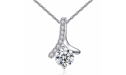 Crystal Wave of Love Necklace