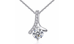 Crystal Wave of Love Necklace