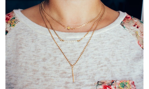 Multi Layered Pearl Necklace