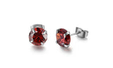 Sterling Silver Diamond Simulated Earrings