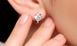 Angel Kiss Crystal Hoop Earrings