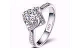Luxury Brilliant Cushion Cut Wedding Engagement Ring