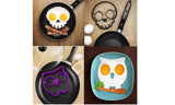Set of 2 Funny  Skull and Owl Egg/Cookies  Molds