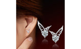 Angel Wings Crystal Stud Earrings