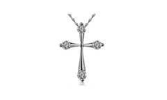 Crystal Cross Pendant Necklace