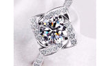 Luxury Brilliant Cushion Cut Wedding Engagement Ring