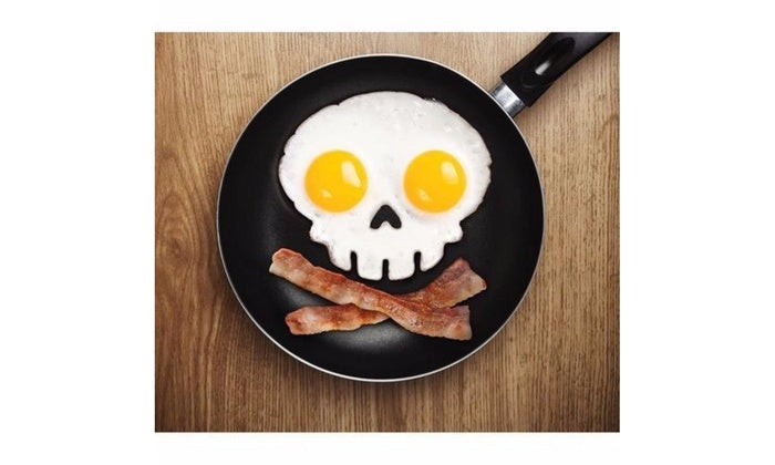 Set of 2 Funny  Skull and Owl Egg/Cookies  Molds