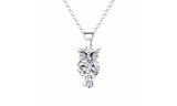 Cubic Zirconia Owl Crystal Necklace