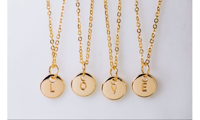 Perfect Gold or Silver Initial Necklace