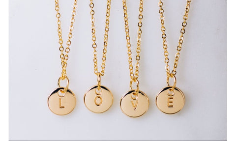 Perfect Gold or Silver Initial Necklace