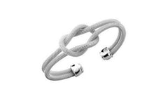Love Twisted Silver Cuff Bracelet