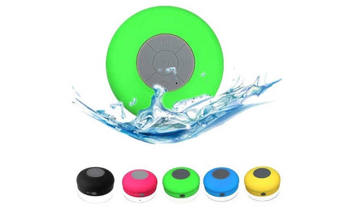 Wireless Portable Water Resistant Speaker With Built-In Mic - 5 colors