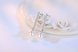 Pearl Crystal Drop Earrings