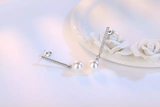 Pearl Crystal Drop Earrings