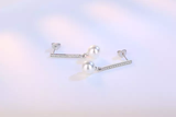 Pearl Crystal Drop Earrings