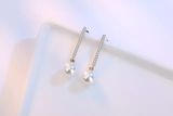 Pearl Crystal Drop Earrings