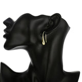 18K White Gold Plated Threader Drop Dangle Hook Earrings