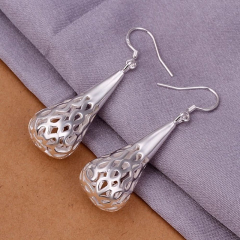 925 Sterling Silver Drop Dangle Hook Earrings