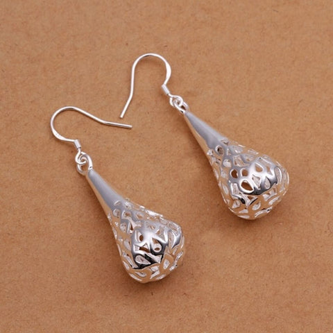 925 Sterling Silver Drop Dangle Hook Earrings