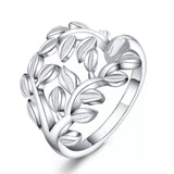 925 Sterling Silver Leaf Ring