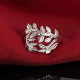 925 Sterling Silver Leaf Ring