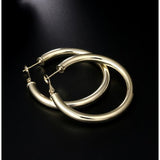 925 Sterling Silver Oval Filigree Hoop Earrings AKE064