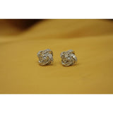 925 Sterling Silver Women Jewelry Love Forever Elegant Crystal Ear Stud Earrings