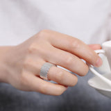 925 Sterling Silver Woven Mesh Ring