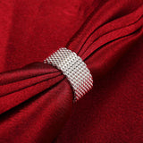 925 Sterling Silver Woven Mesh Ring
