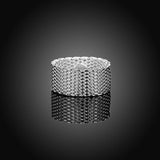 925 Sterling Silver Woven Mesh Ring