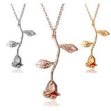Beauty Rose Pendant Necklace