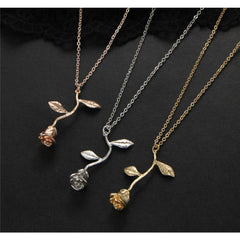 Beauty Rose Pendant Necklace