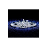 Classic Crown White Gold Plated Crystal Ring 6