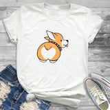 Fashion Women Dog Mood Funny Cute Printing Graphic T Shirt T-Shirt Tee Shirt Tees CZ20410 / S