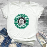 Fashion Women Dog Mood Funny Cute Printing Graphic T Shirt T-Shirt Tee Shirt Tees CZ20400 / M