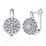 Gold Plated Earrings for Women Wedding Party Ear Ring Jewelry Platinum Plated