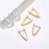 Gold Plated Hoop Earrings with Diamonds