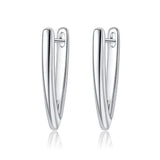 Gold Plated Hoop Earrings with Diamonds LHW191209CE002-A