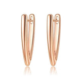 Gold Plated Hoop Earrings with Diamonds LHW191209CE002-B