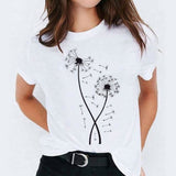 Graphic T Shirt for Women Cat Animal Cute Trend Print Top Tee T-Shirt CZ22669 / S