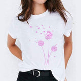 Graphic T Shirt for Women Elephant Love Fashion Print T-shirts Top Womens Tee T-Shirt CZ22667 / S