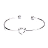 Knot Cuff Rose Gold Silver Color Bracelet Bangle