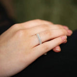 Micro Pave Eternity Crystal Band Ring ring