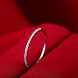 Micro Pave Eternity Crystal Band Ring ring