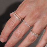 Micro Pave Eternity Crystal Band Ring ring