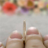 Micro Pave Eternity Crystal Band Ring ring