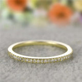 Micro Pave Eternity Crystal Band Ring ring