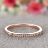 Micro Pave Eternity Crystal Band Ring ring