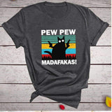 Pew Pew Madafakas Print T-shirts Women Summer Graphic Tees Funny Shirts For woman t-shirts Loose Crew Neck Harajuku Tops 12008-DG 203322815 