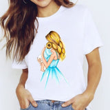 r Women Mama Harajuku Girl Mom Love Kawaii Print Graphic T Shirt Tee Top CZ23199 / XXL
